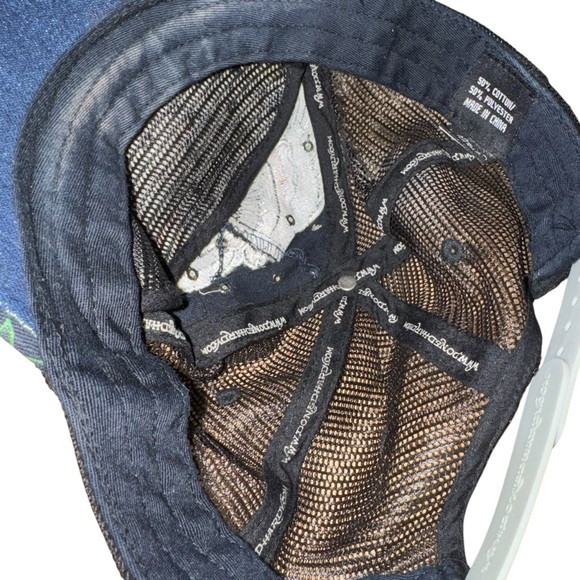 Ed Hardy Christina Aguilera Vibrant Graphic Trucker adjustable baseball Cap Hat - Picture 6 of 10